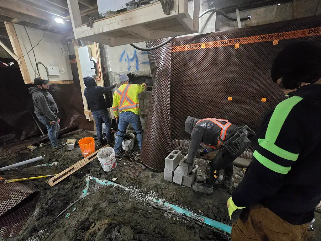 Interior Basement Waterproofing Specialists near me
